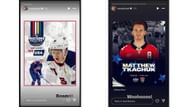 Taryn Tkachuk's Instagram stories featuring her brothers Matthew and Brady (Source: Instagram @taryntkachuk)